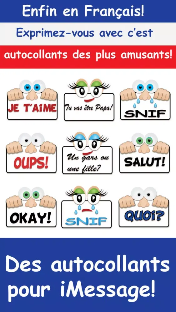 Screenshot di Autocollants pour iMessage en français