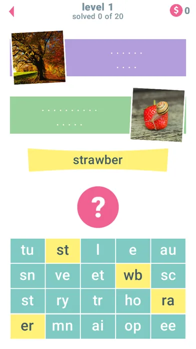 ภาพหน้าจอของ 2 Clues: Words and Syllables