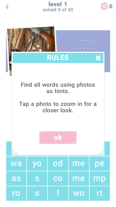 Ảnh chụp màn hình của 1 Image: 4 Words