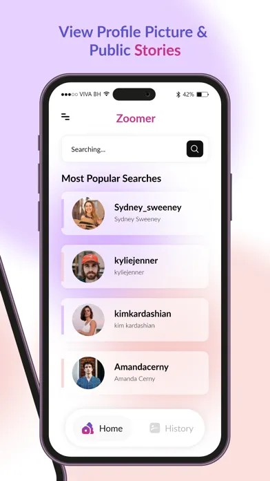 Zrzuty ekranu Profile Picture Zoomer