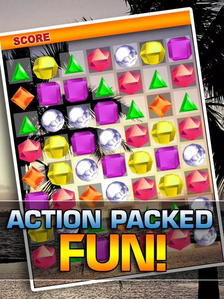 Jewel Crush Blitz - Free Multiplayer Match Three Puzzle Game iPad 应用截图