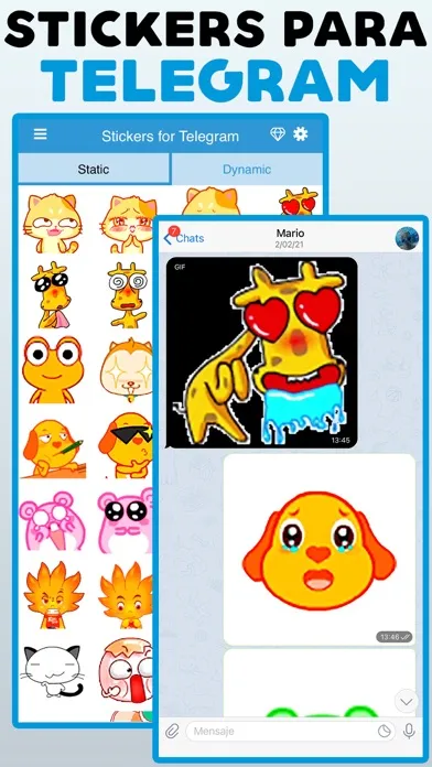 Stickers for Telegram · Screenshots