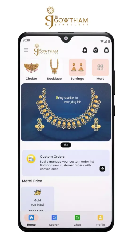 Capturas de tela do Sri Gowtham Jewellers