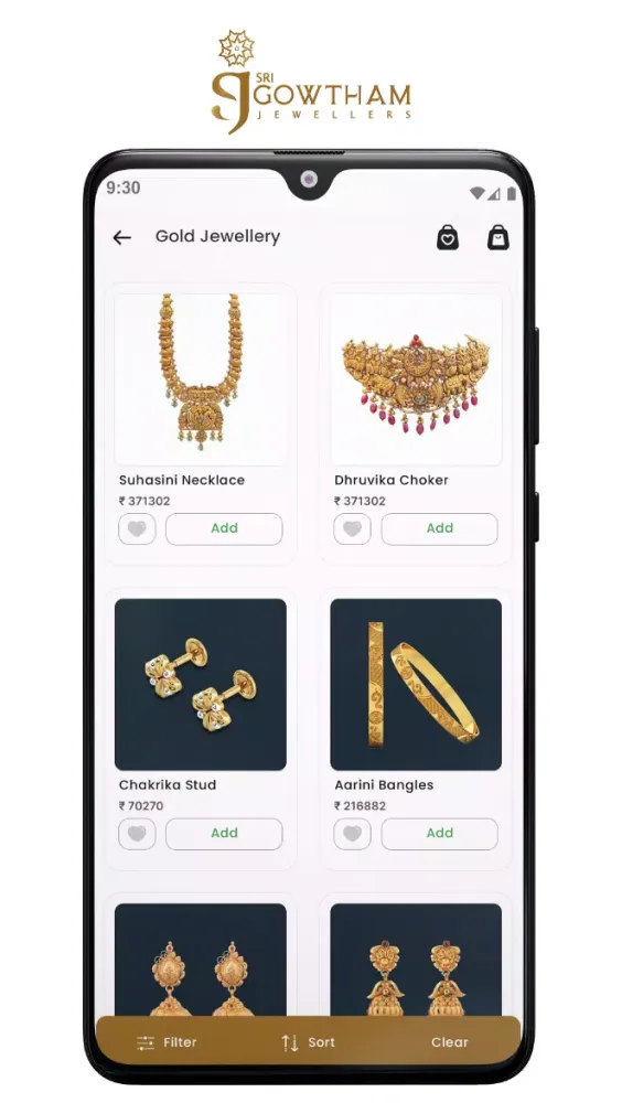 Capturas de tela do Sri Gowtham Jewellers