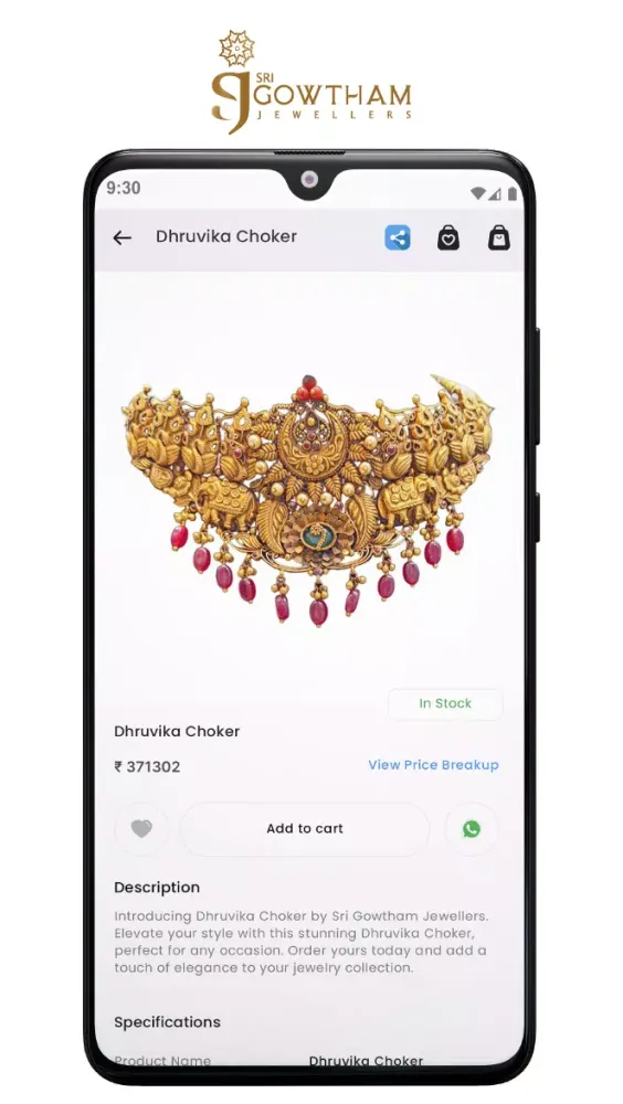 Capturas de tela do Sri Gowtham Jewellers