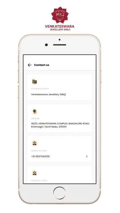 Tangkapan skrin Venkateswara Jewellery (MBJ)
