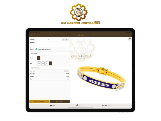 Om Ganesh Jewellers App iPad  スクリーンショット