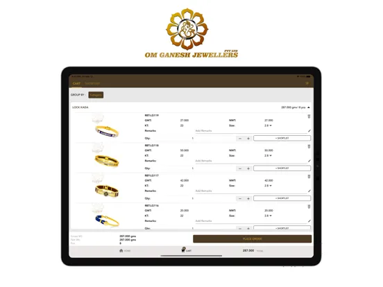 Om Ganesh Jewellers App iPad  スクリーンショット