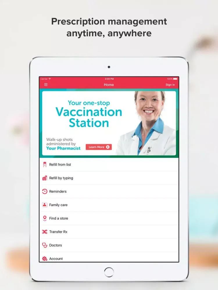 Ảnh chụp màn hình của Jewel-Osco Pharmacy iPad 