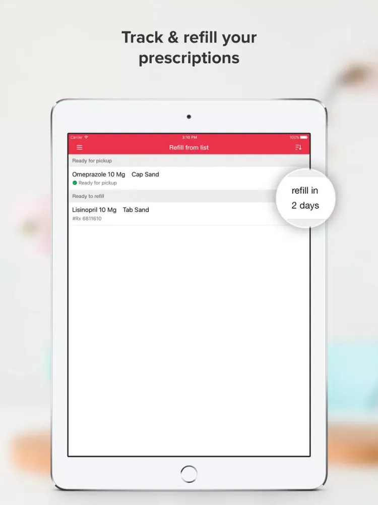 Ảnh chụp màn hình của Jewel-Osco Pharmacy iPad 