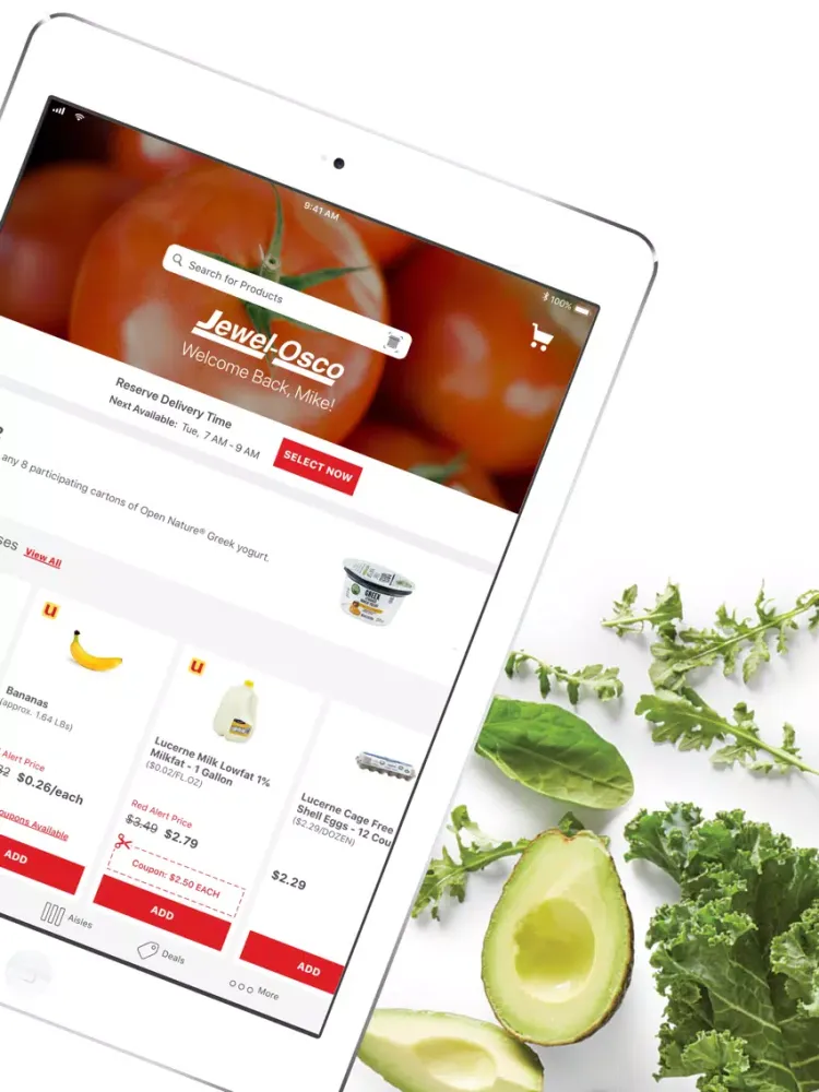Capturas de tela do Jewel-Osco Delivery & Pick Up iPad 