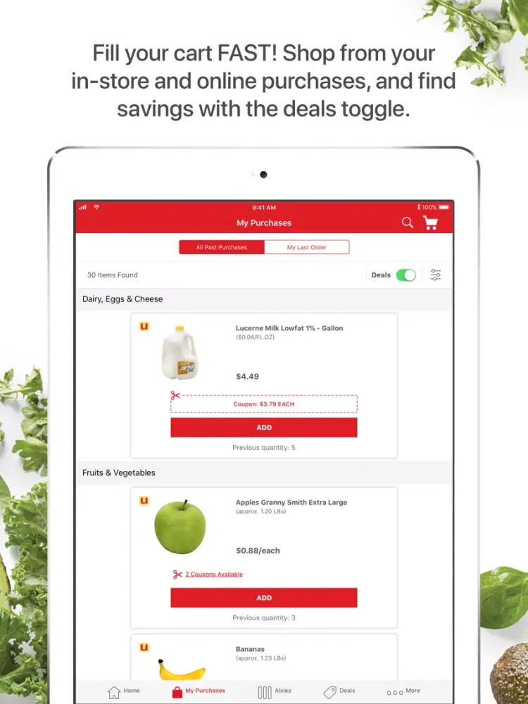 Capturas de tela do Jewel-Osco Delivery & Pick Up iPad 
