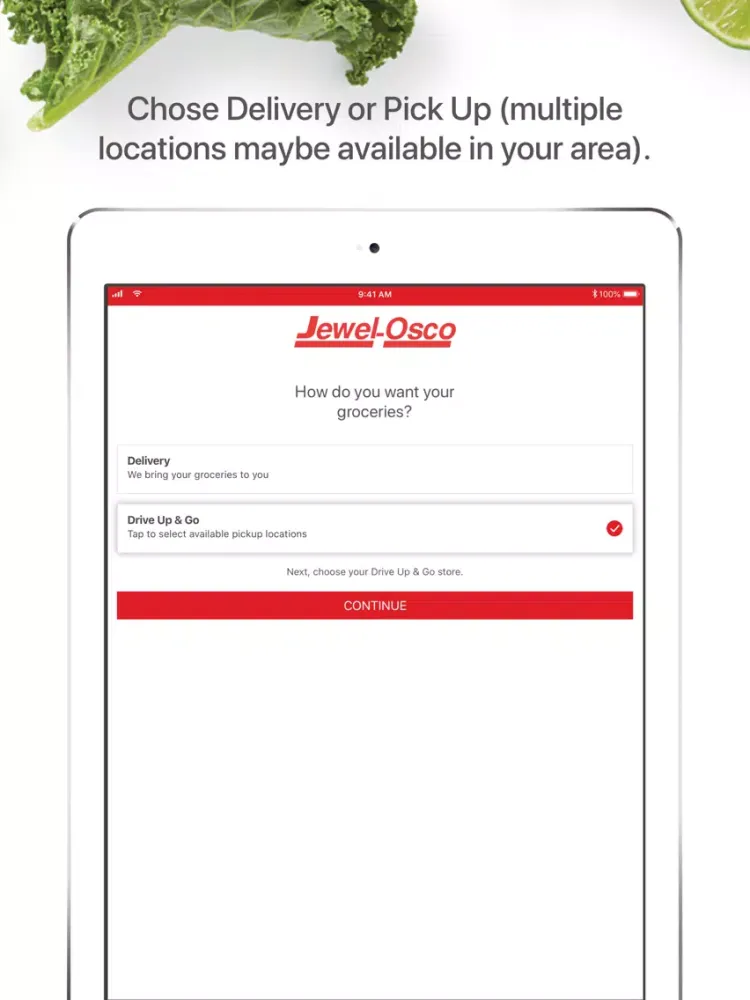 Capturas de tela do Jewel-Osco Delivery & Pick Up iPad 