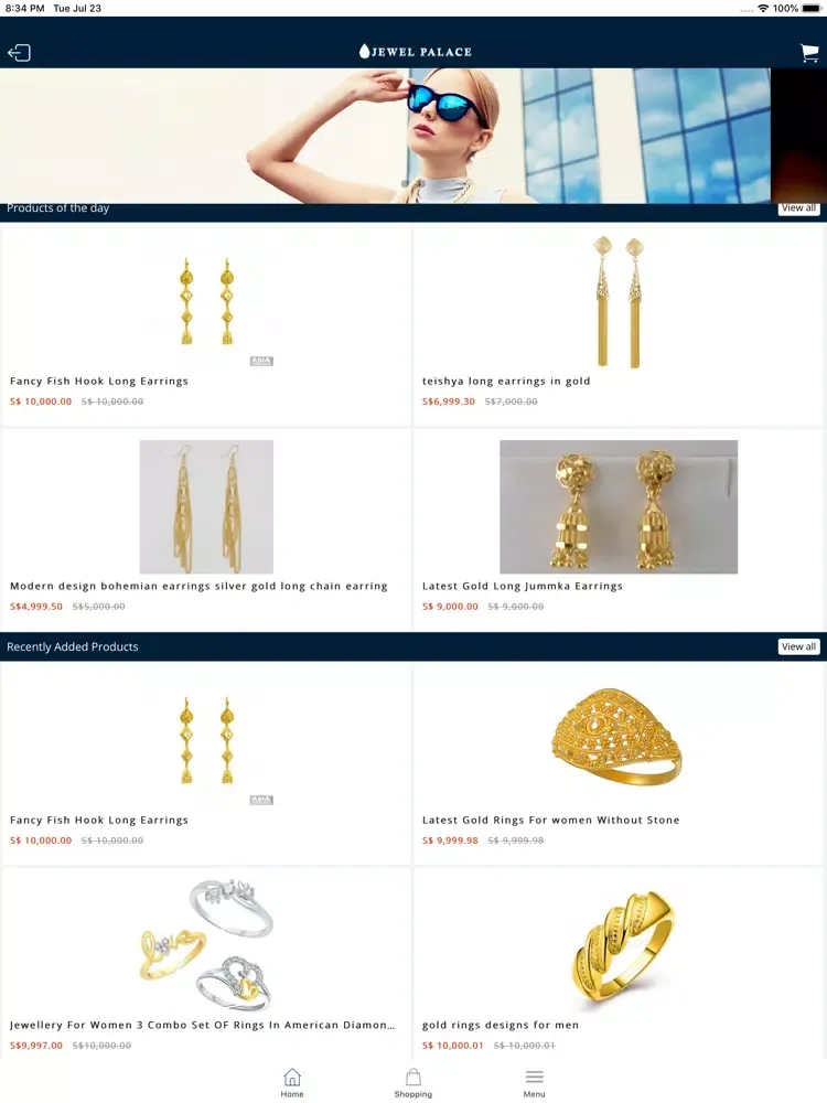 Tangkapan skrin Jewel Palace Application iPad 