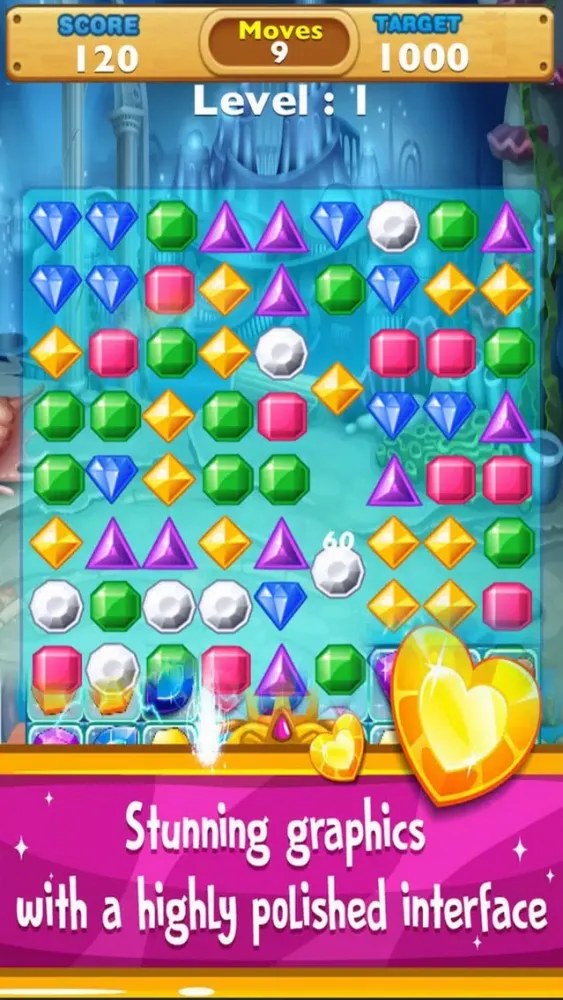 Jewels Classci Deluxe: Match3 Mania スクリーンショット