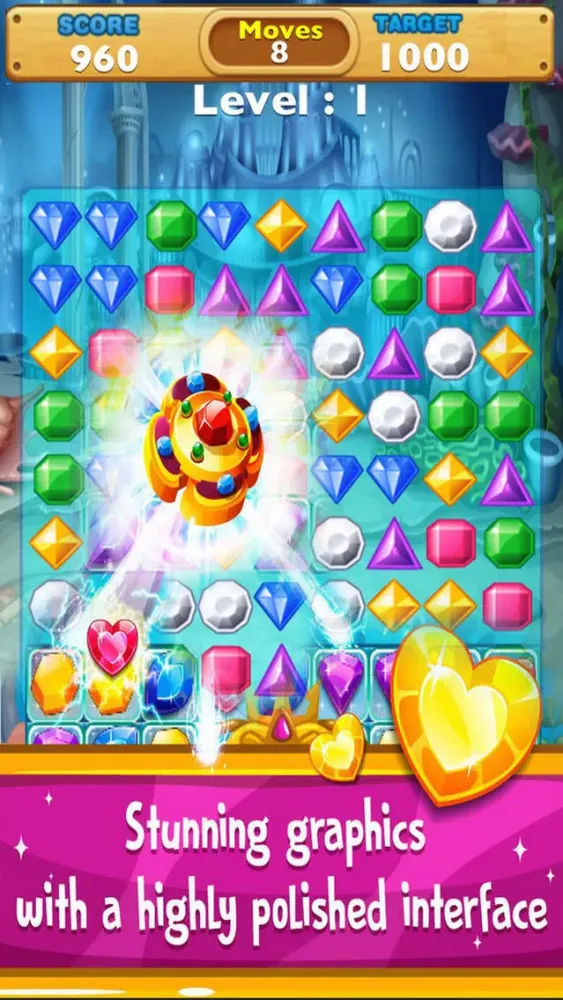 Jewels Classci Deluxe: Match3 Mania スクリーンショット