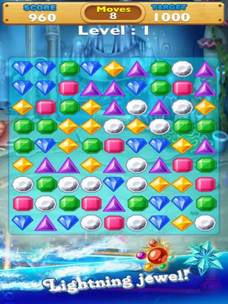 Captures d'écran de Jewels Story: Splash Adventure iPad 