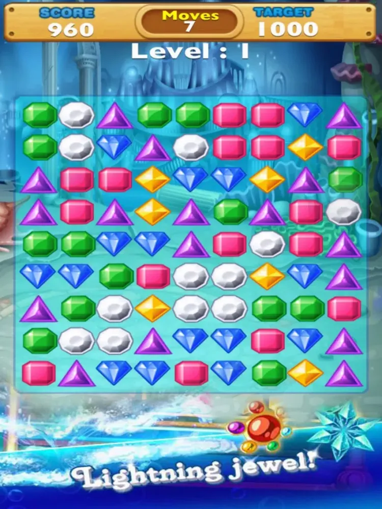 Captures d'écran de Jewels Story: Splash Adventure iPad 