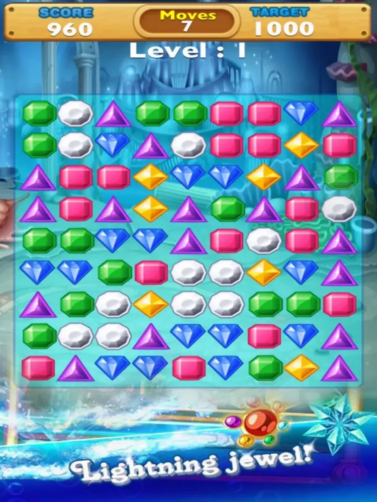 Tangkapan skrin Jewels Deluxe: Puzzle Quest Mania iPad 