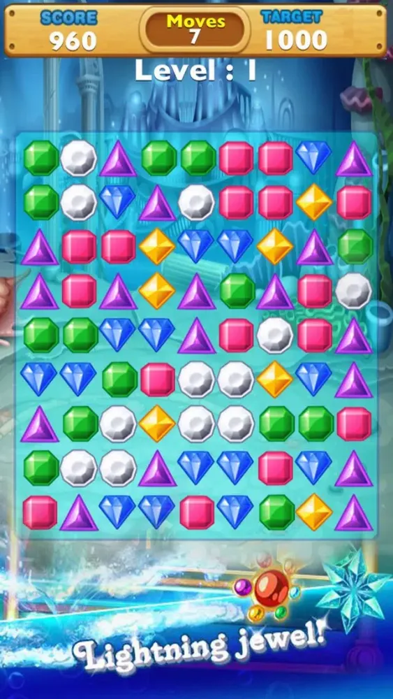 Tangkapan skrin Jewels Deluxe: Puzzle Quest Mania