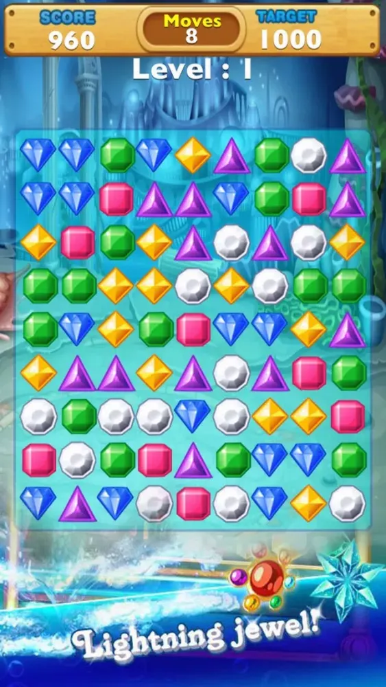 Tangkapan skrin Jewels Deluxe: Puzzle Quest Mania