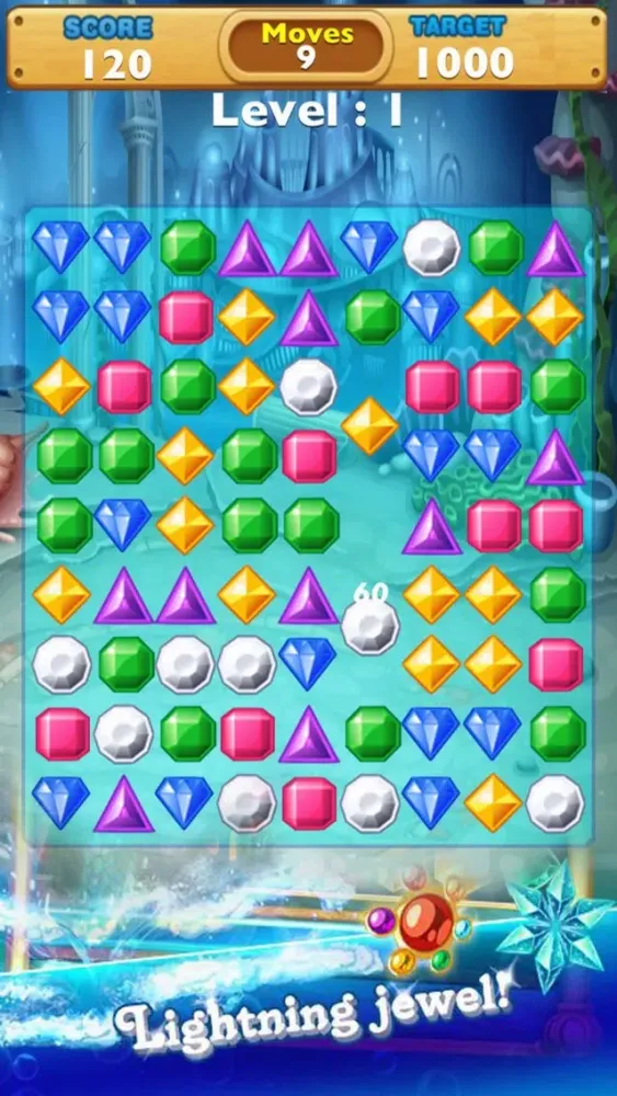 Tangkapan skrin Jewels Deluxe: Puzzle Quest Mania