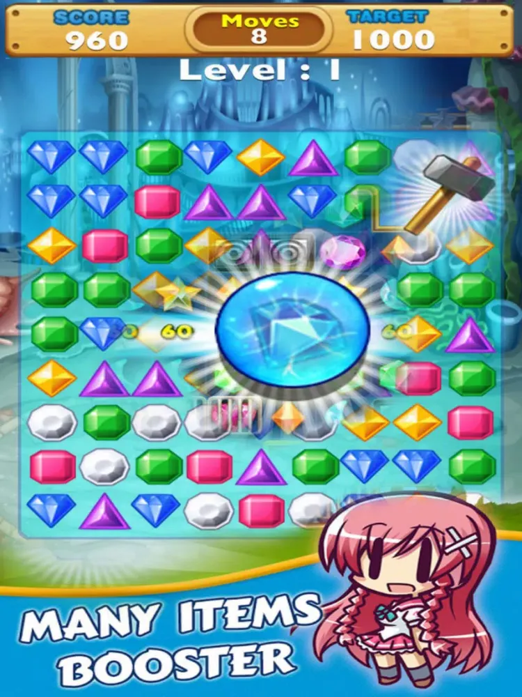 صور Jewels Lucky Deluxe: Match Gem Mania iPad 