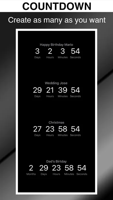 Tangkapan skrin Countdown Timers ツ