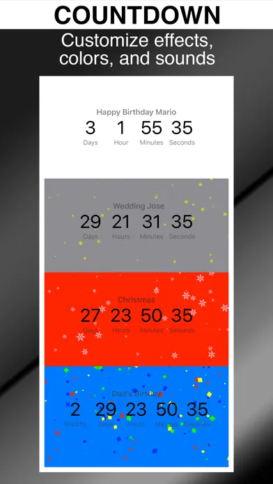 Tangkapan skrin Countdown Timers ツ