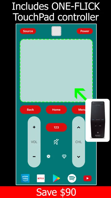Remote TV for Sony Bravia سکرین شاٹس