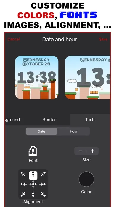 Скриншоты Widget D : Date Time Widgets