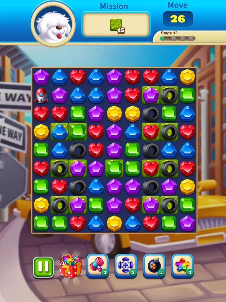Jewels Shine Match iPad  स्क्रीनशॉट