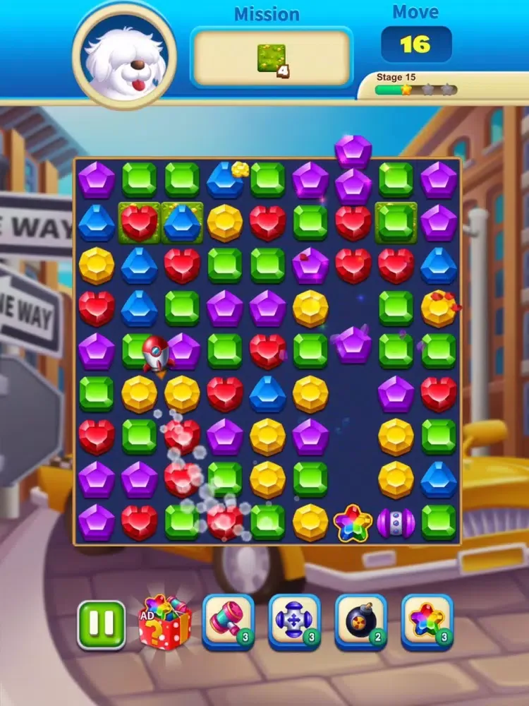 Jewels Shine Match iPad  स्क्रीनशॉट
