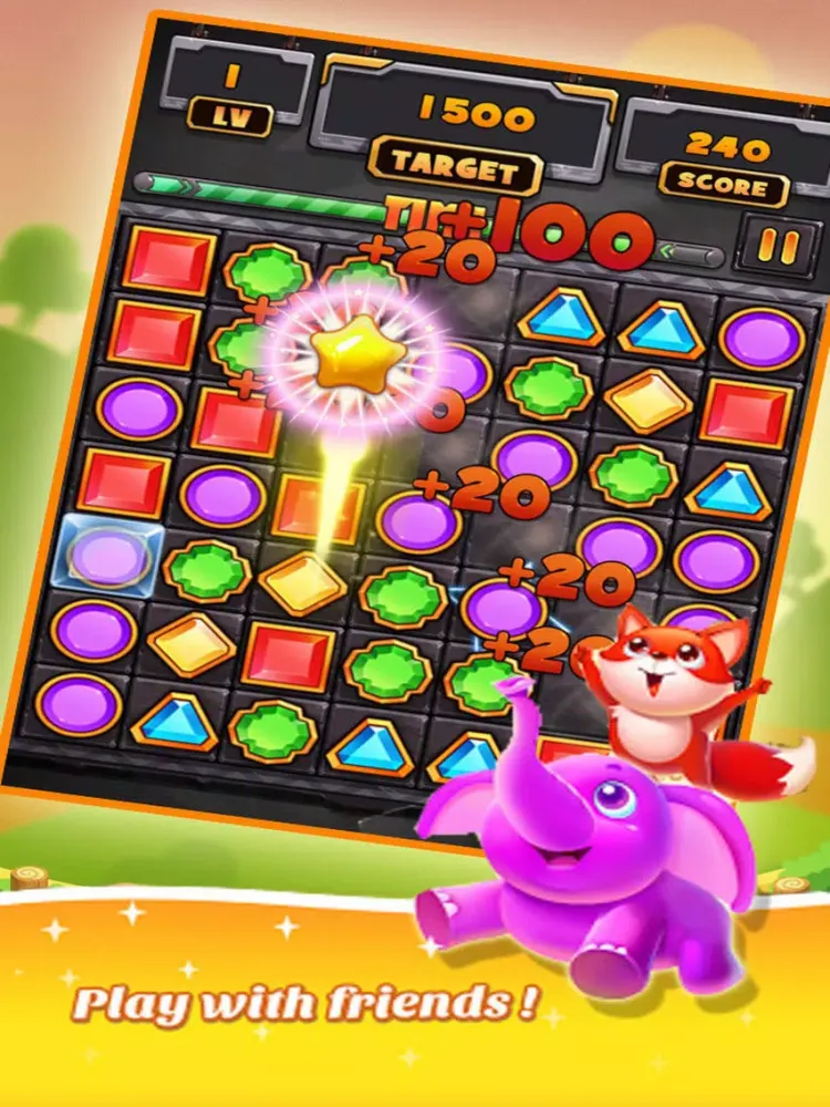 ภาพหน้าจอของ Jewels Puzzle Match 3 Legends iPad 