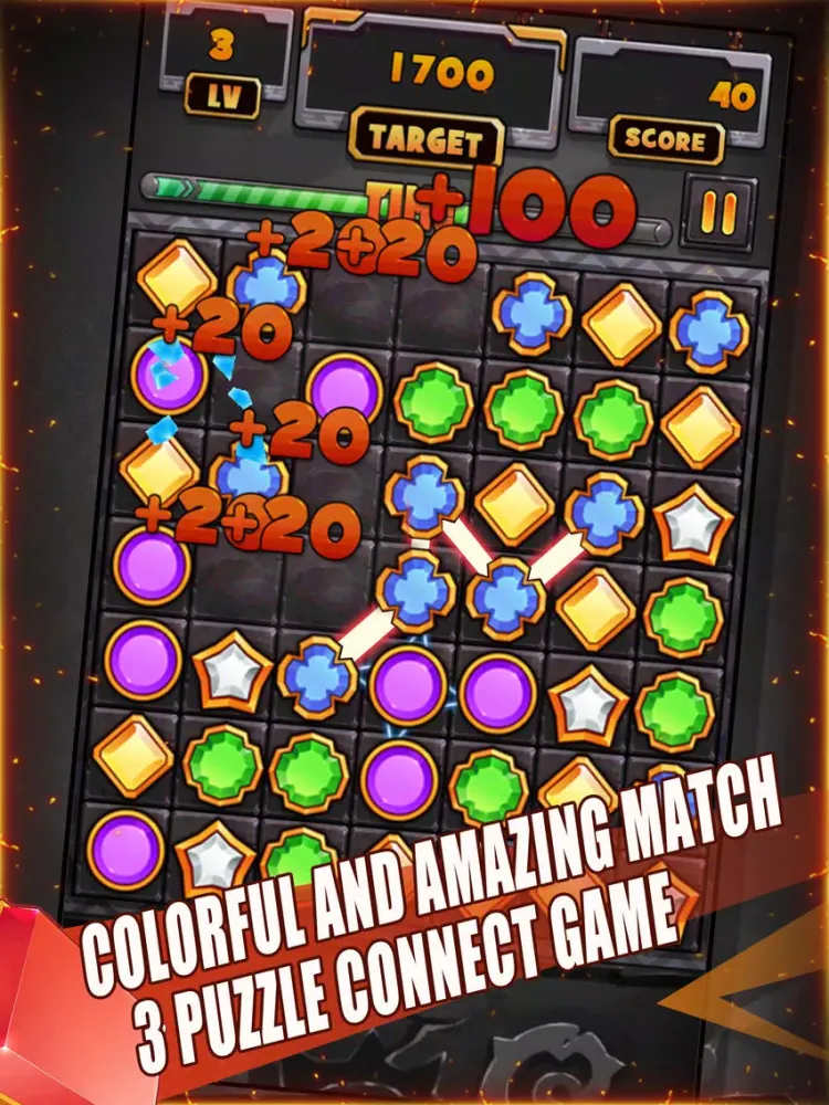 Jewels Link Puzzle iPad 应用截图