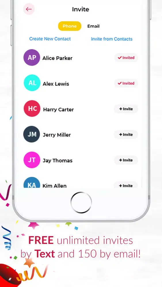 Invitation Maker with RSVP Screenshots