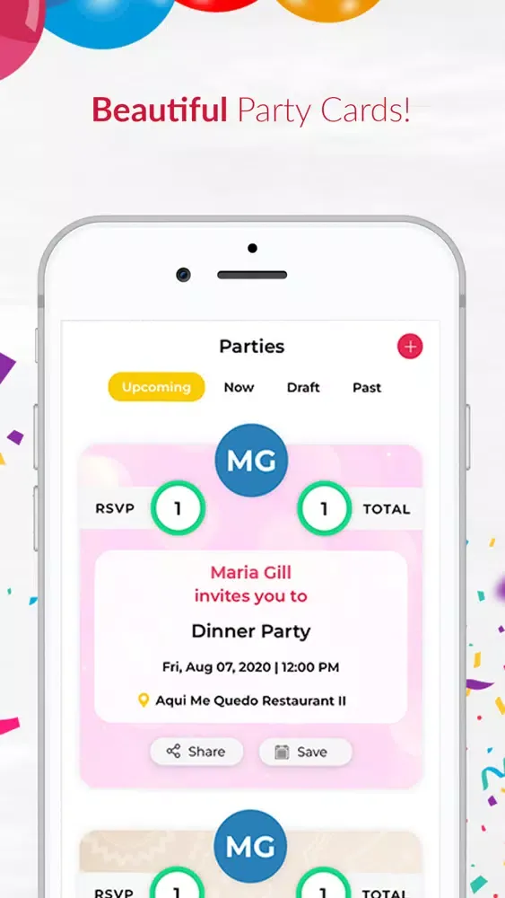 Invitation Maker with RSVP Screenshots