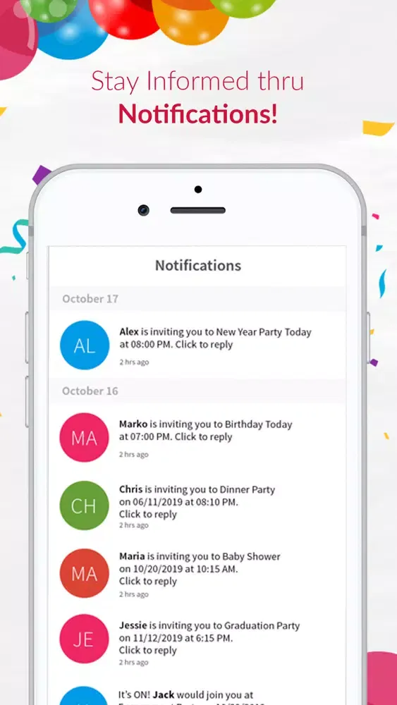 Invitation Maker with RSVP Screenshots