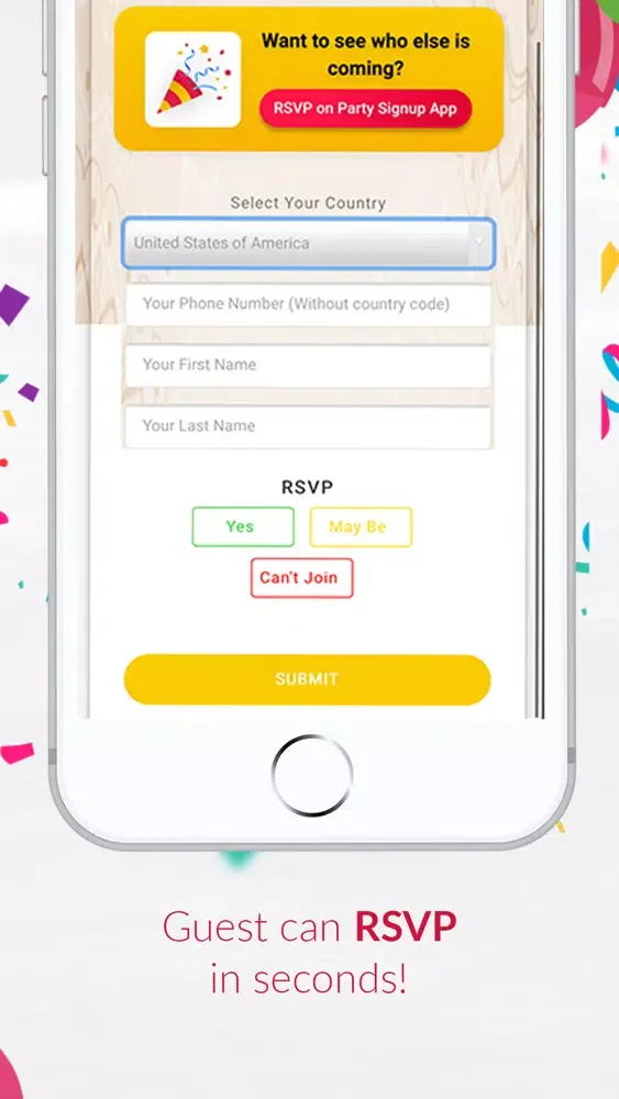 Invitation Maker with RSVP Screenshots