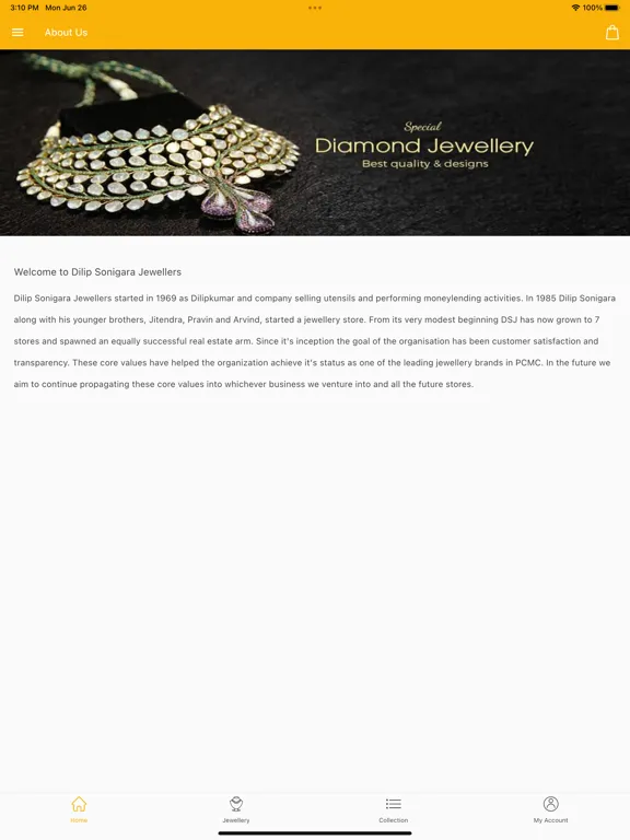 Dilip Sonigara Jewellers iPad  스크린샷