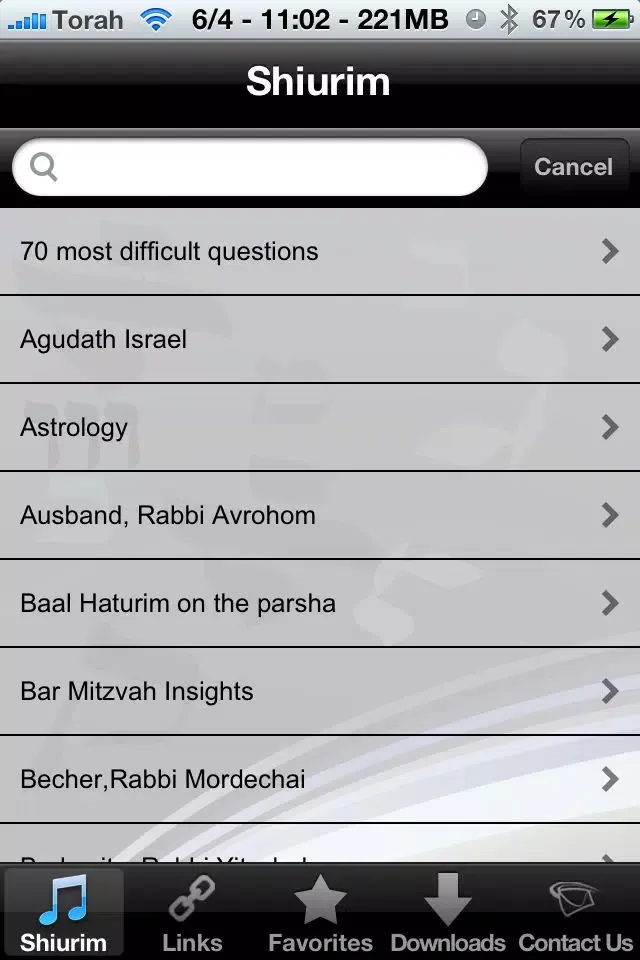 Capturas de pantalla de Torah Lectures