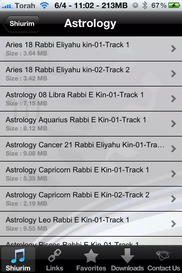 Capturas de pantalla de Torah Lectures