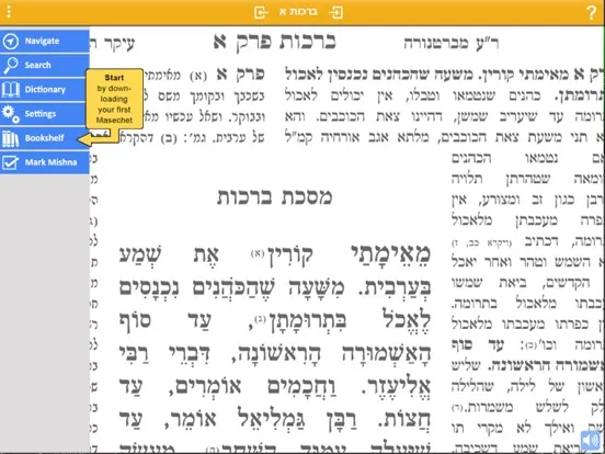 Tangkapan skrin Master Mishna iPad 