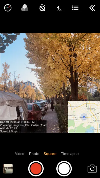 ภาพหน้าจอของ Timestamp Camera Pro