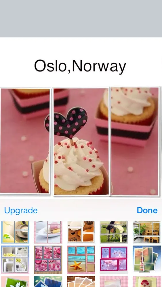 Slice Collage Lite- Slice photo to create square reverse photo collage and share to social network Screenshots