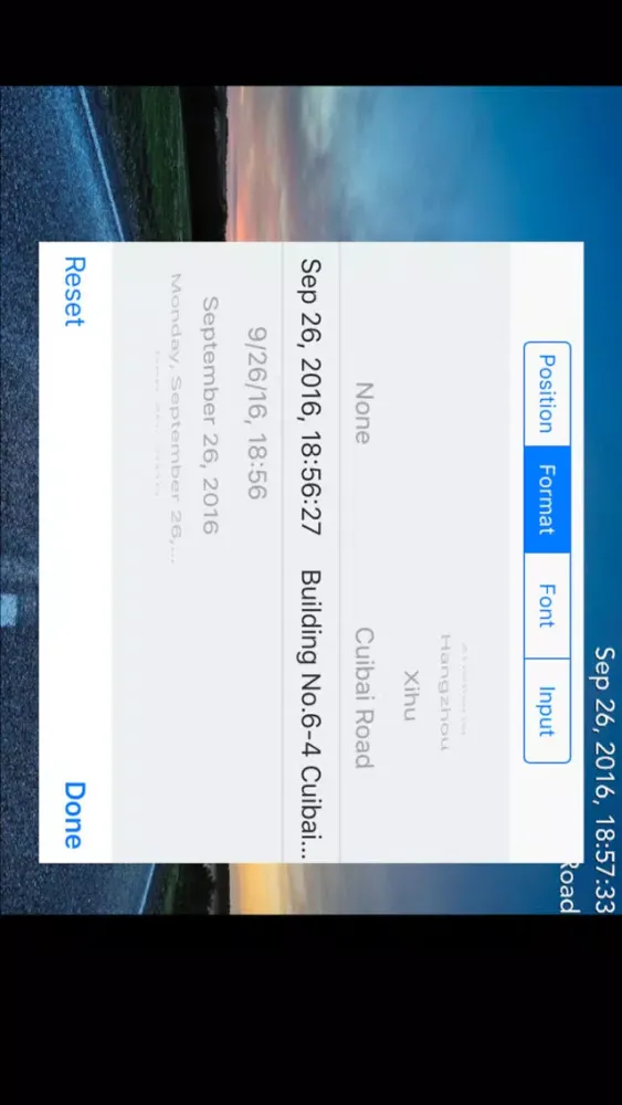 Tangkapan skrin Timestamp Camera HD with GPS Address Location