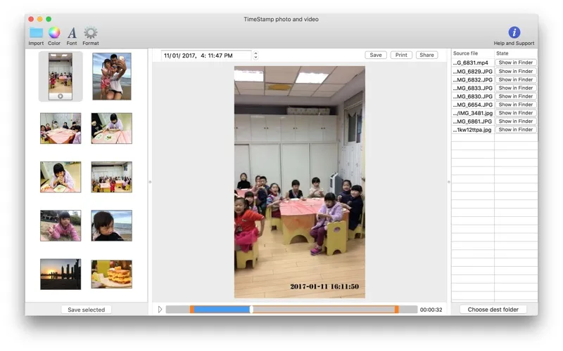 Timestamp Photo and Video 스크린샷