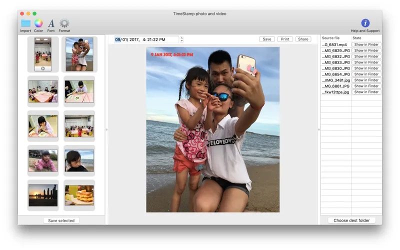 Timestamp Photo and Video 스크린샷