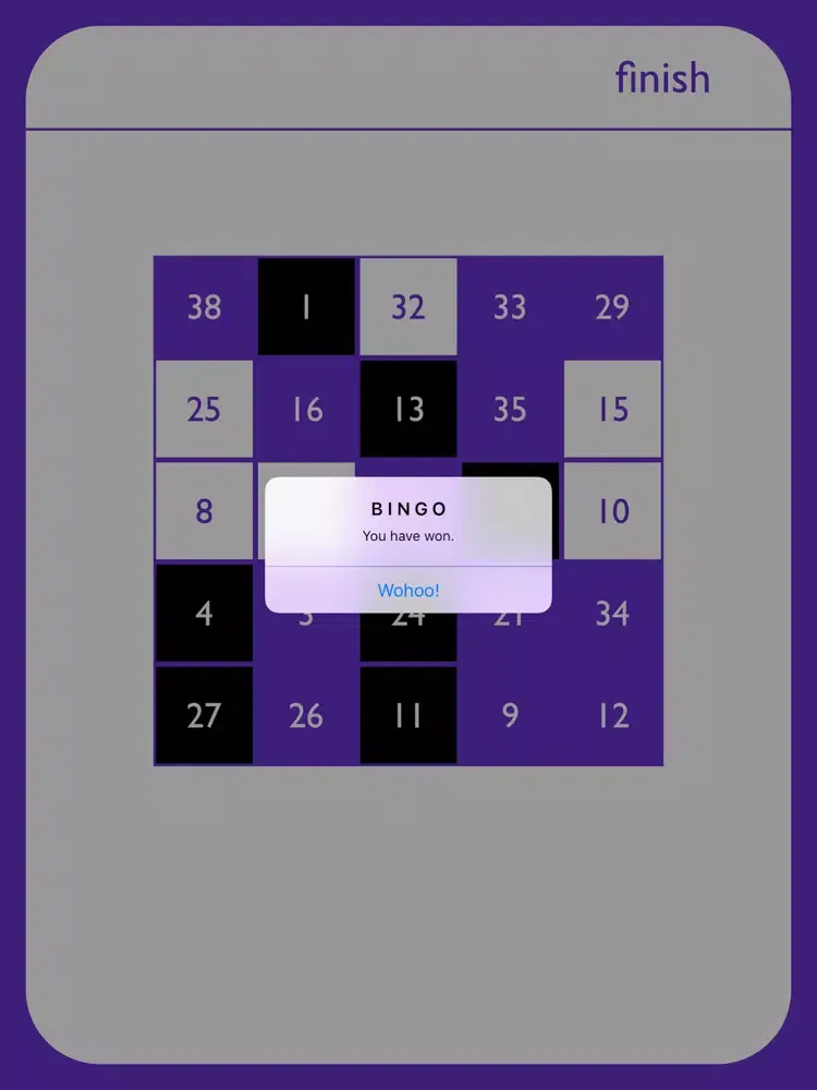 Quick Bingo - JFSK's Minions iPad  スクリーンショット