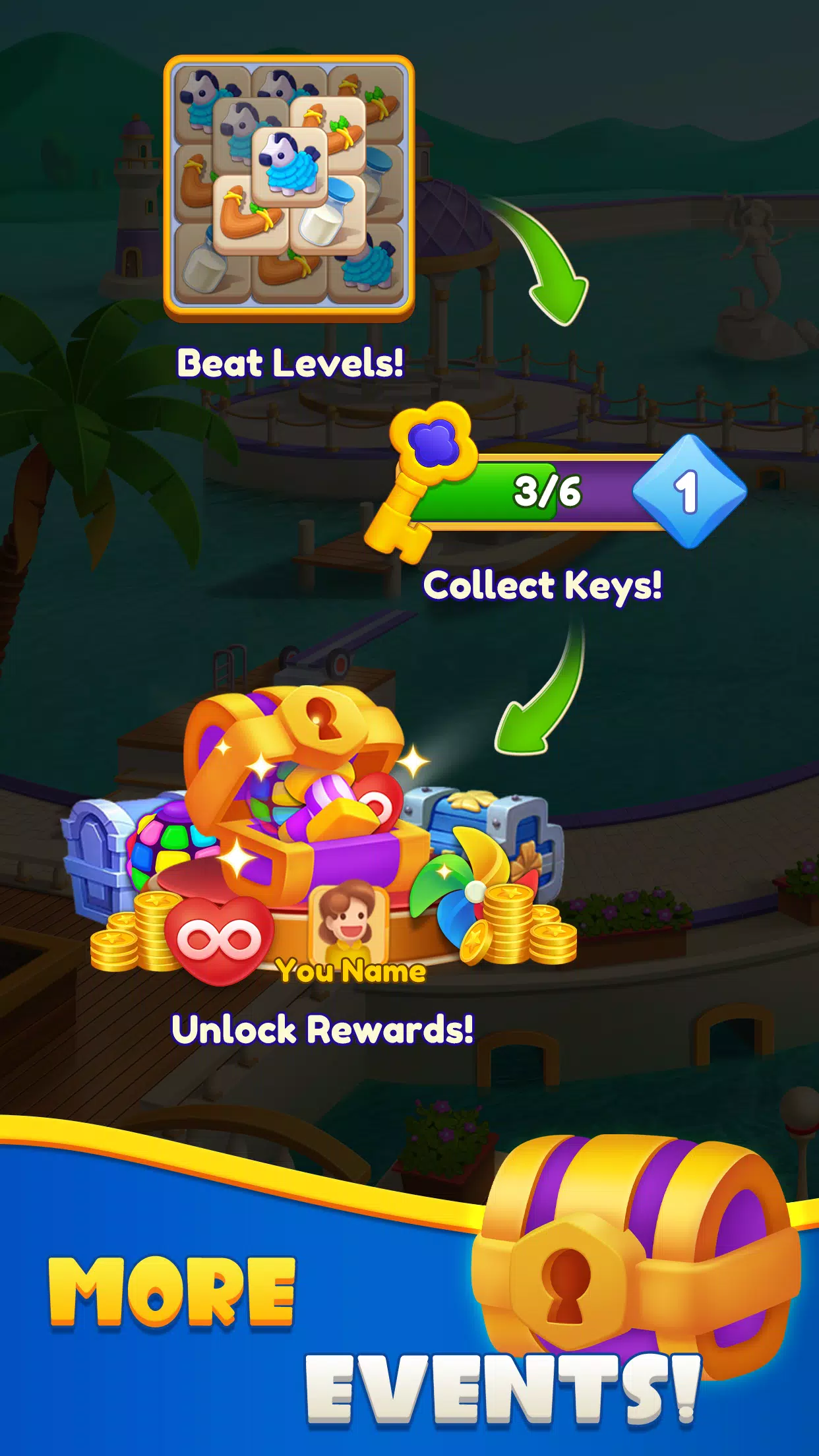 Manor Match - Tile puzzle game Screenshots
